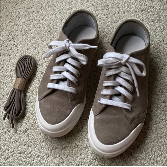 Rag & Bone New York Stone Suede Low-Top Sneakers - Picture 1 of 14